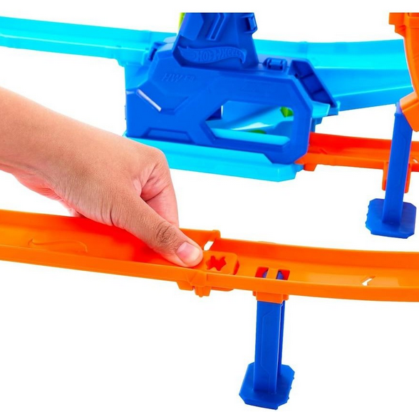 Hot Wheels Stunt Tracks Rapid Launch Cycclone Playset
