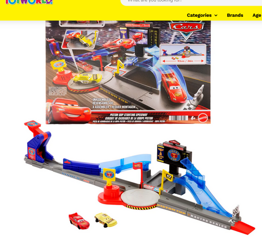 Hot Wheels Disney Pixar Cars Piston Cup Trackset