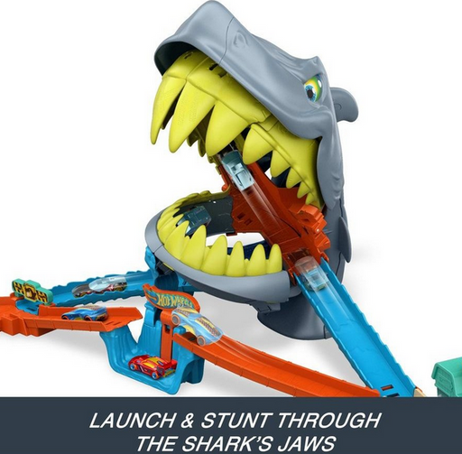 Hot Wheels City Shark Chomp Beach Playset