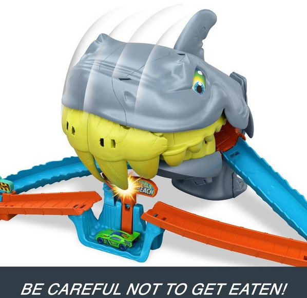 Hot Wheels City Shark Chomp Beach Playset