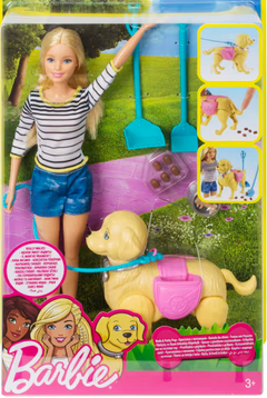 Barbie Walk & Potty Puppy Malibu Playset