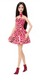 Barbie Fashionista Doll - 246 Pink Metallic Leopard Print Dress