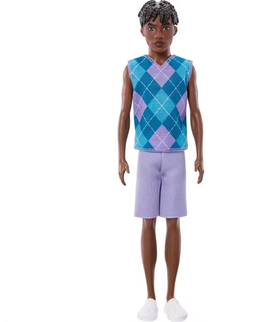 Barbie Ken Fashionista Doll - 253 Blue & Purple  Argyle Vest