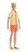 Barbie Ken Fashionista Doll - 252  Yellow Stripe Shirt & Orange Polka Dot Pant