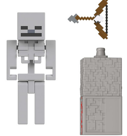 Minecraft Redstone Skeleton Figure