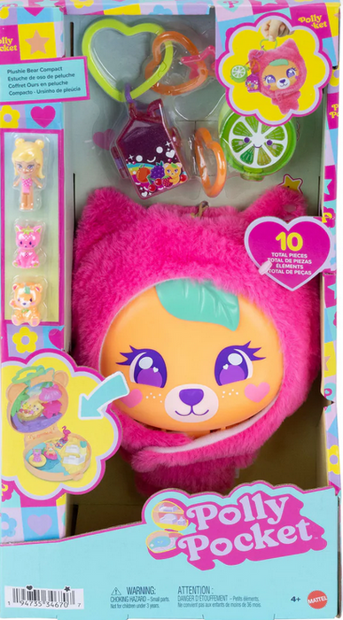 Polly Pocket Plushie Bear Compact Playset