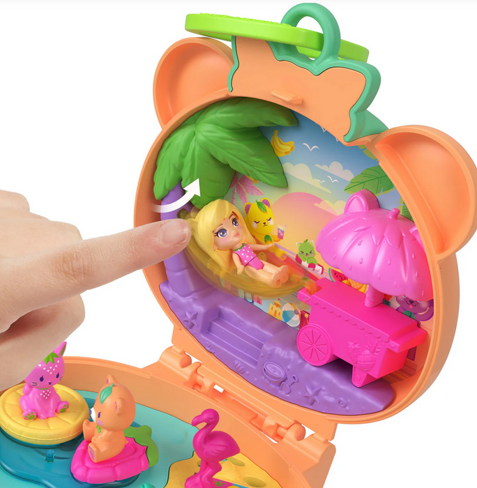 Polly Pocket Plushie Bear Compact Playset
