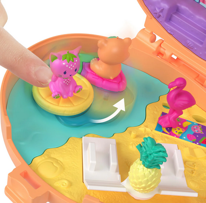 Polly Pocket Plushie Bear Compact Playset