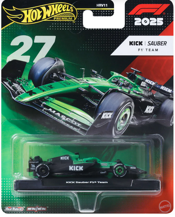 Hpt Wheels Premium 1:64 Diecast Formular 1 Kick Sauber Team #27