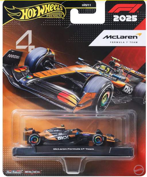 Hot Wheels Premium 1:64 Diecast Formular 1 Mclaren #4