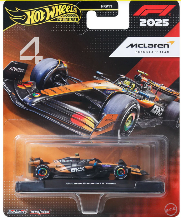 Hot Wheels Premium 1:64 Diecast Formular 1 Mclaren #4