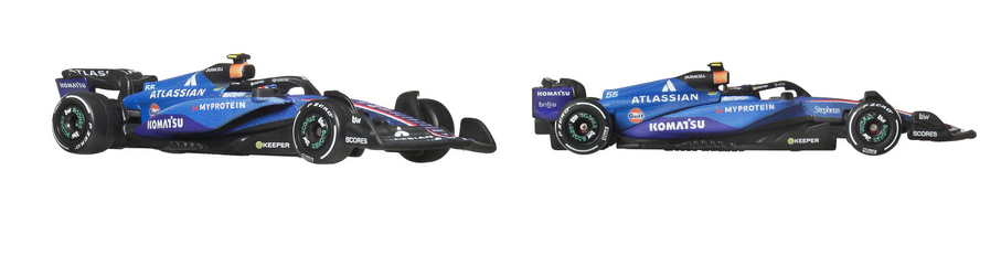 Hot Wheels Premium 1:64 Diecast Formular 1 Atlassian Williams Racing  #55