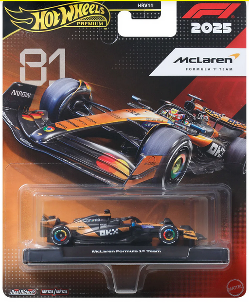Hot Wheels Premium 1:64 Diecast Formular 1 Mclaren #81