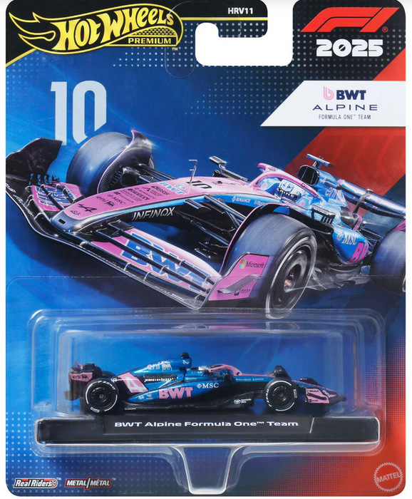Hot Wheels Premium 1:64 Diecast Formular 1 Bwt Alpine #10
