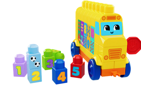 Megabloks Build & Count Bus 45 Pc Set