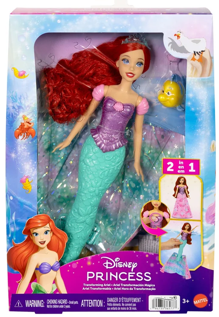 Disney Princess Ariel Transformation Doll