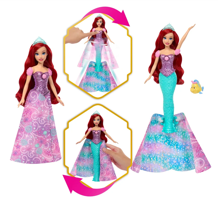 Disney Princess Ariel Transformation Doll
