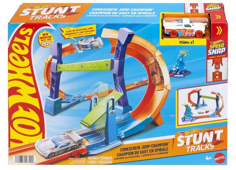 Hotwheels Stunt Tracks Corcksrew Jump Champion Playset
