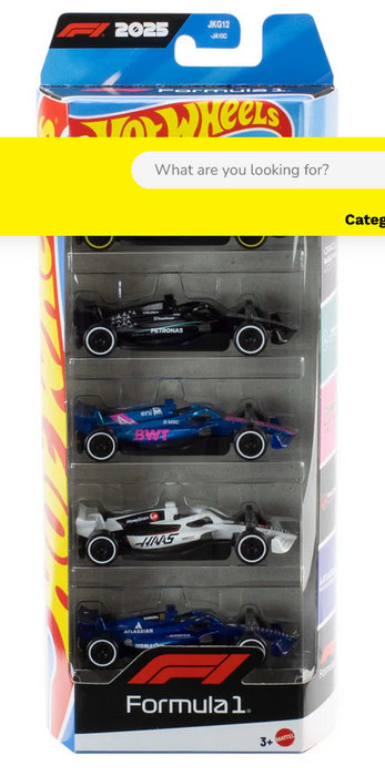 Hot Wheels Race Cars 5 Pack