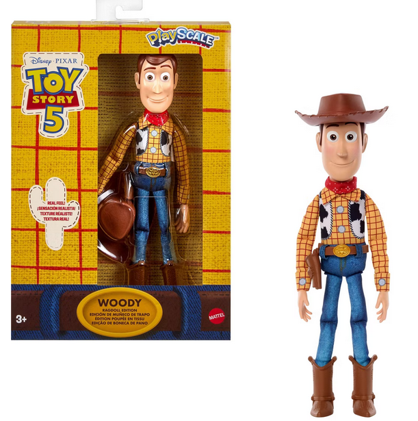 Toy Story 5 Woody Soft Real Feel Rag Doll 