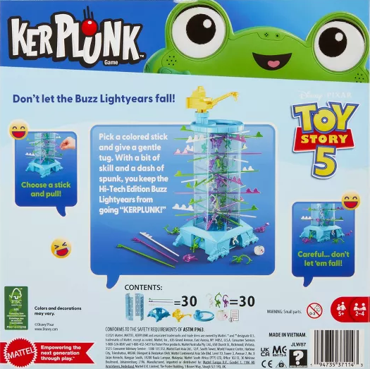 Kerplunk Toy Story 5 Family Game Jlw87-0