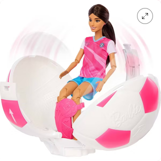 Barbie Career Burst Ball - Soccer