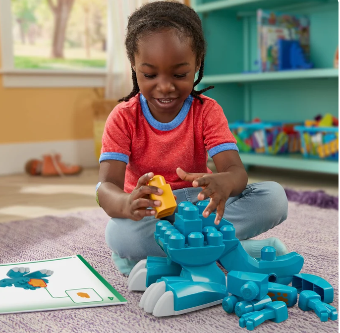 Meg Bloks 3 In 1 Build 7 Chomp Dinosaur 25pc Block Set Ages:3+