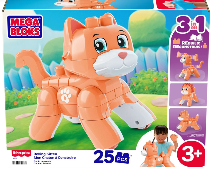 Mega Blocks Rolling Kitten