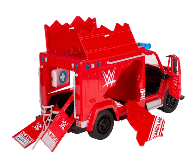 Wwwe Wrestling Wrekkin Slambulance Playset