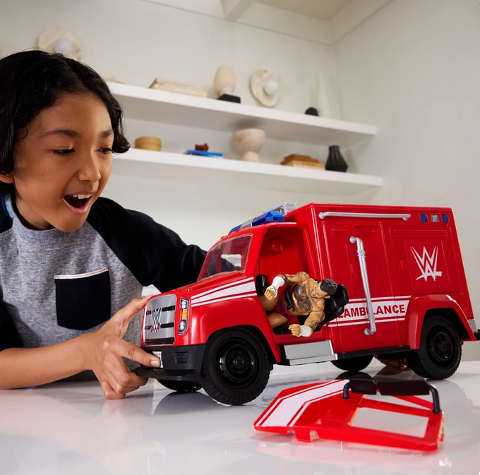 Wwwe Wrestling Wrekkin Slambulance Playset