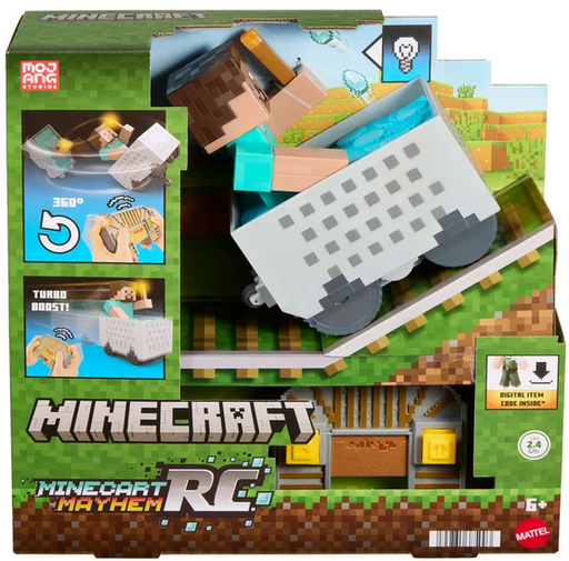 Minecraft Rc Steve With Minecart