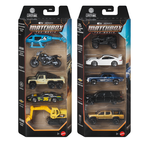 Matchbox Movie 1:64 Die Cast 5pk Cars