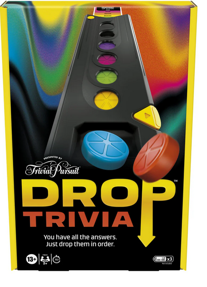 Trivial Pursuit Drop Trivia Game Ages:13+ — ToyWauchope