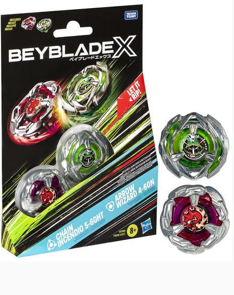 Beyblade X Dual Pack Chain Incedndio/arrow Wizard 4-60n