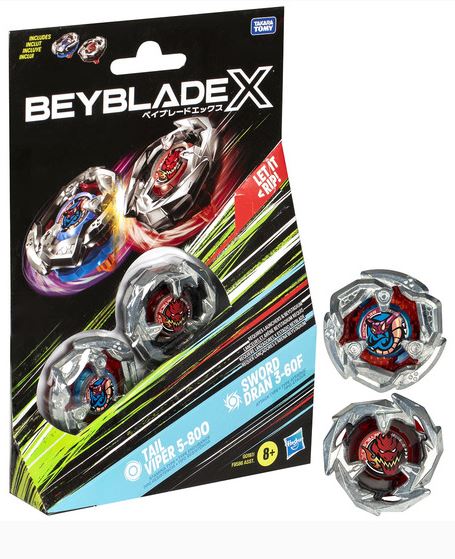 Beyblade X  Dual Pack Tail Viper/sword Dran 3-60f