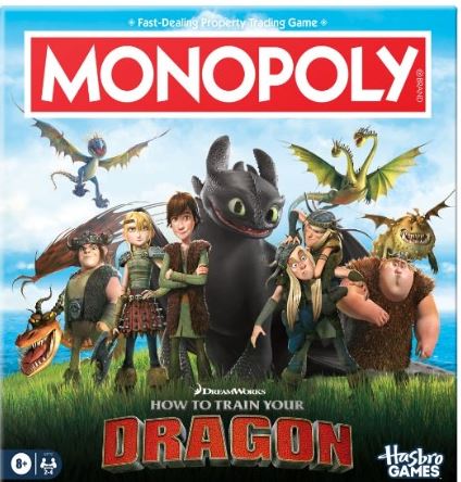 Monopoly How To Train Your Dragon Boardgame