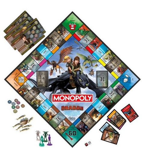 Monopoly How To Train Your Dragon Boardgame