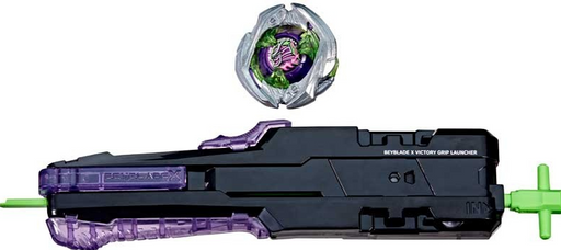 Beyblade Bbx Saber Samurai 2-70l Victory Grip Launcher + Beyblade Top