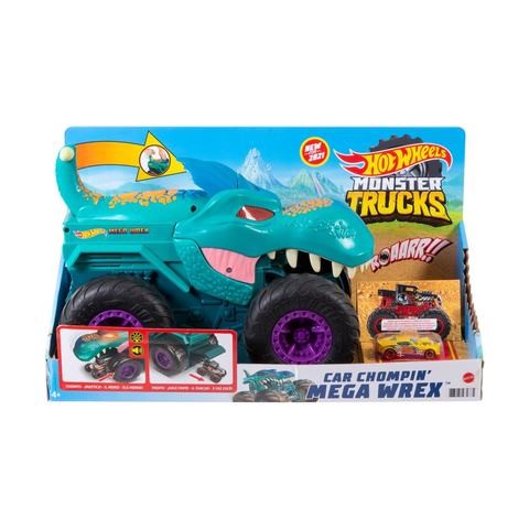 Hot Wheels Monster Trucks Car Chompin' Mega-wrex Vehicle