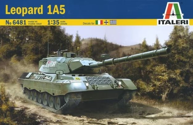 Italeri Leopard 1a5 1/35 Scale Model Tank Kit 6481s