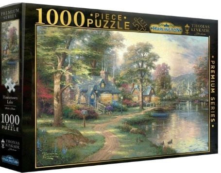 Thomas Kinkade Hometown Lake 1000 Pc Puzzle