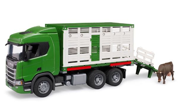 Bruder Agriculture 1.16 Sc Super 560r Cattle Transporter With Cow