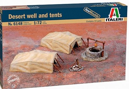 Italeri Desert Well & Tents 1.72 Sc Model Kit