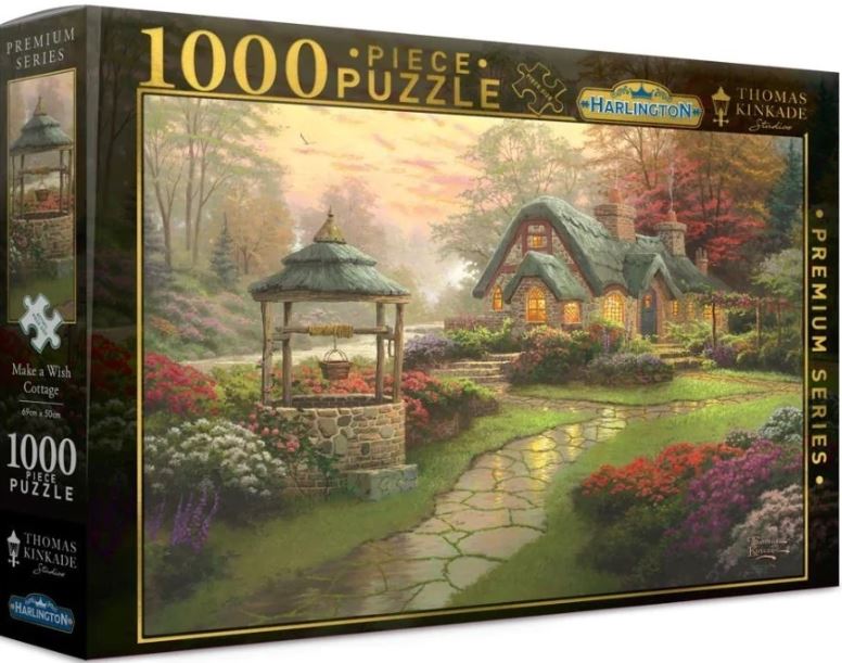 Thomas Kinkade Make A Wish Cottage 1000pc Puzzle
