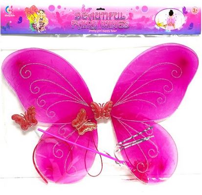 Fairy Wings With Wand And Hairband Set