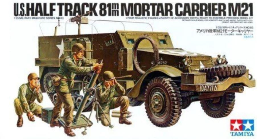Tamiya U.s Mortar Carrier M21 Model Kit