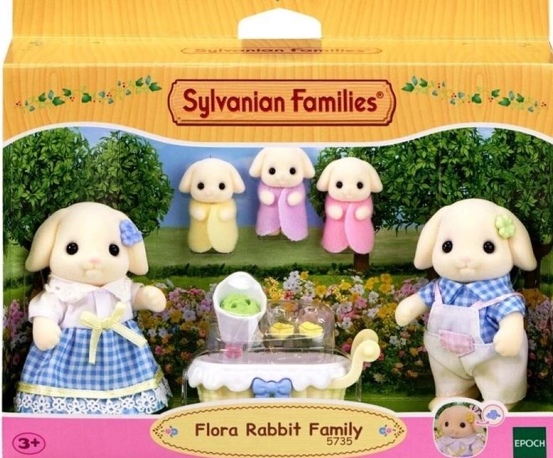 Sylvanian Family Flora Rabbit Family Sf5735