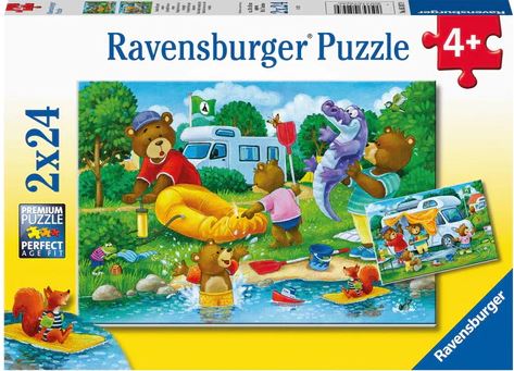 Ravensburger Bear Family Camping Trip 2 X 24 Pc Puzzle