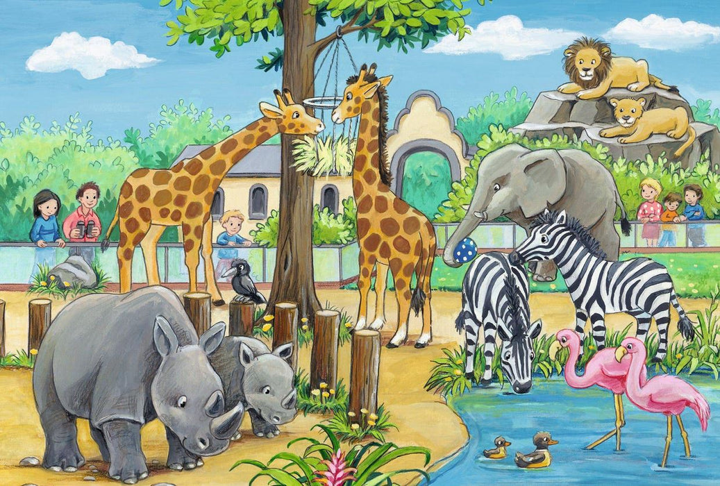 Ravensburger Welcome To The Zoo 2 X 24 Pc Puzzle