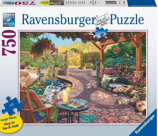 Ravensburger Cosy Backyard Bliss 750 Pc Large Format Puzzle